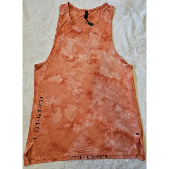 Lululemon Other - Lululemon Men's Small Orange Always Agile Tank Spray Dye
